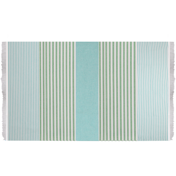 Bali Hammam Towel To Go - Turquoise/Green