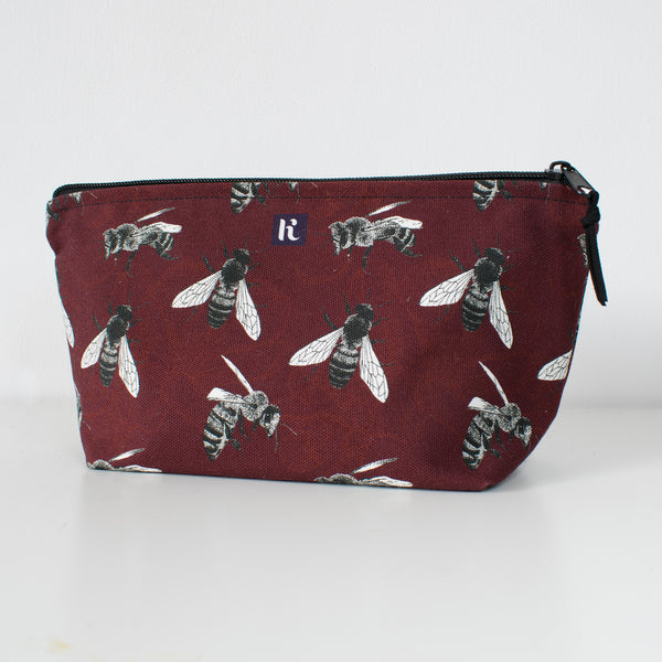 Burgundy Bee Storage Pouch